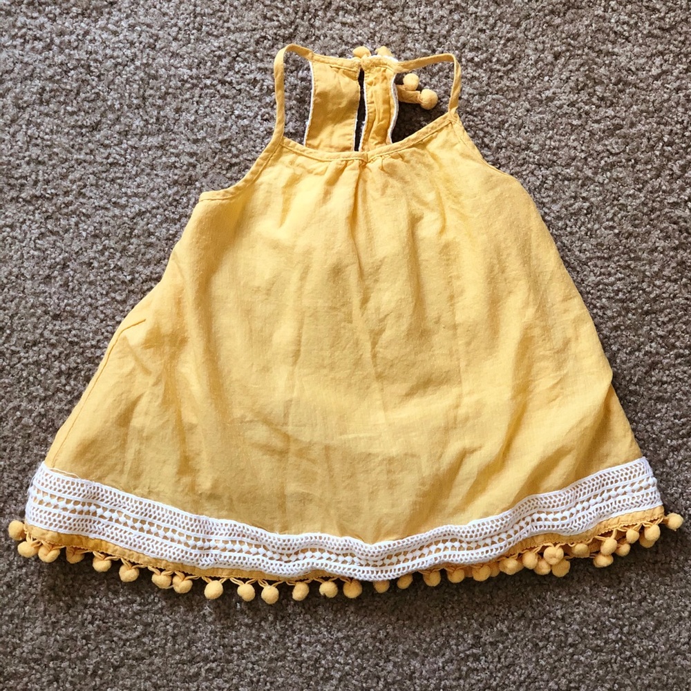 Tommy Bahama Yellow Pom Pom Dress